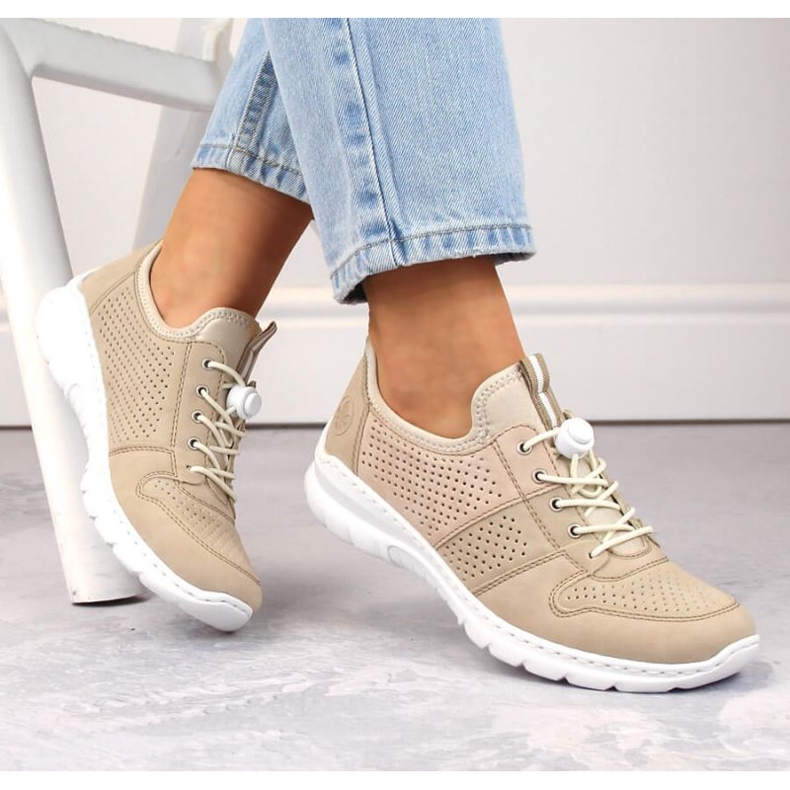 Rieker L3254-62 Beige Sportschuhe 2