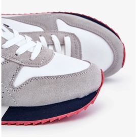 Herren Sports Schuhe Memory Foam Big Star Ll174160 Weiß mit Grau 1