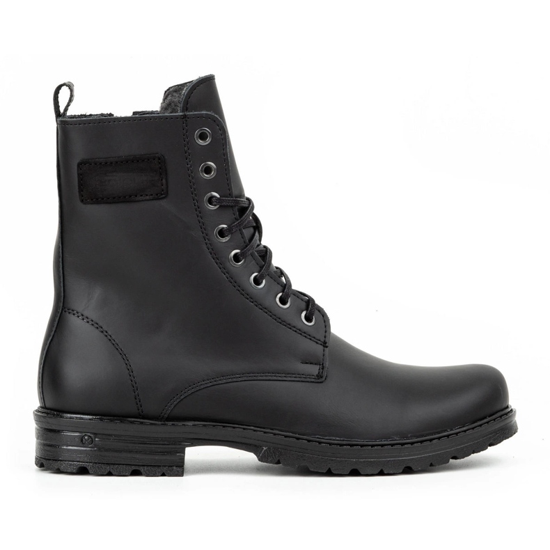 Polbut 2118S schwarze Militärstiefel aus polnischem Leder für Herren 1