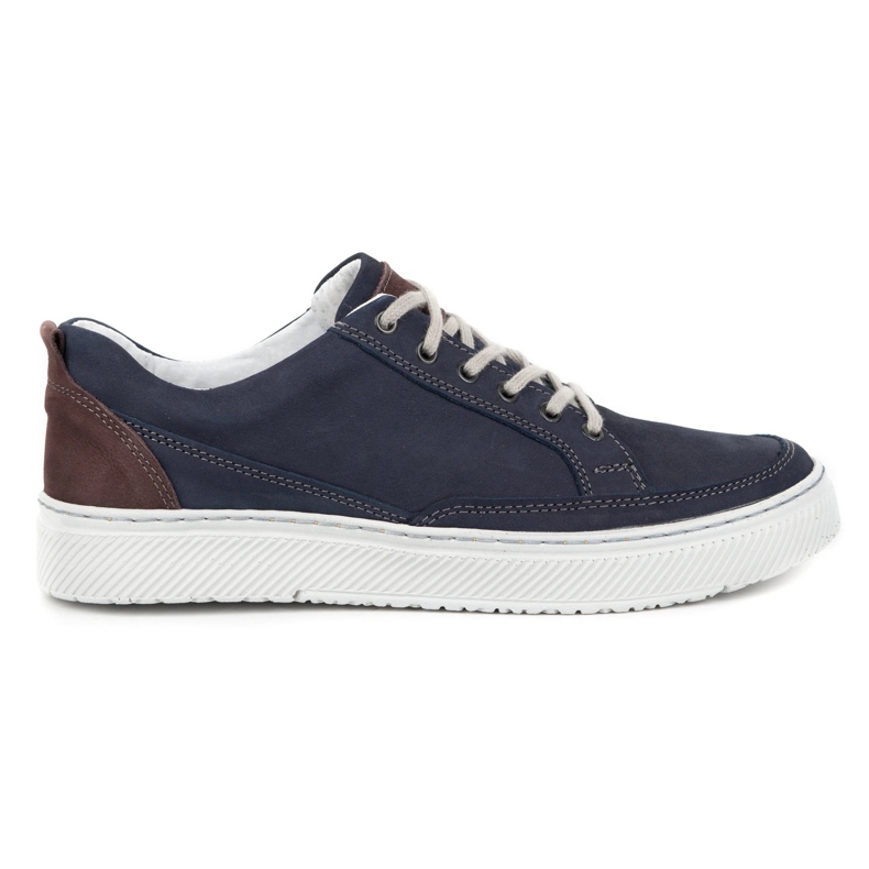 Olivier Herren-Lederschuhe Sneakers 950MA Marineblau 2