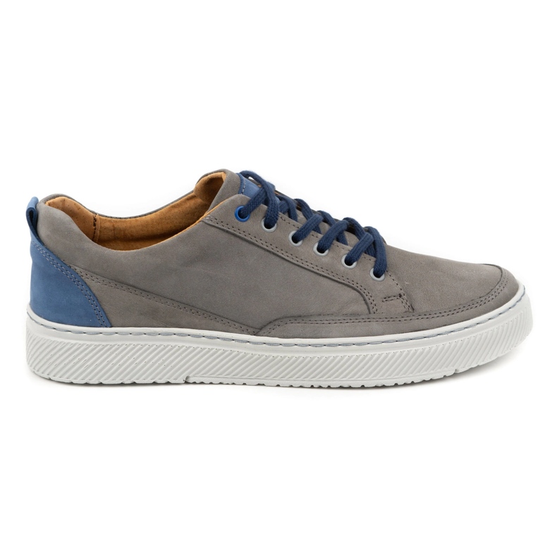 Olivier Schuhe Herren-Ledersneaker 950MA grau 1