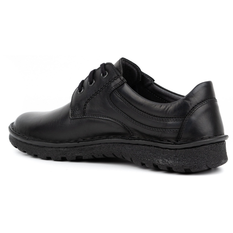 Kampol Klassische Herrenschuhe 15KAM, schwarzes Leder 1