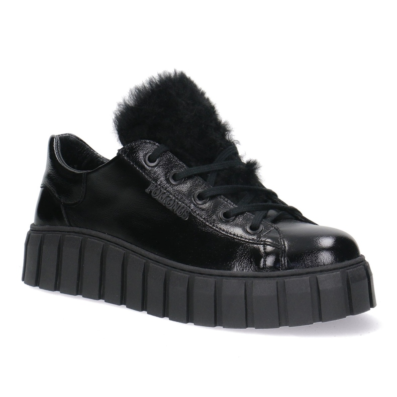 Frauen Lederschuhe Pollonus schwarz gießen 5-1578-005 1