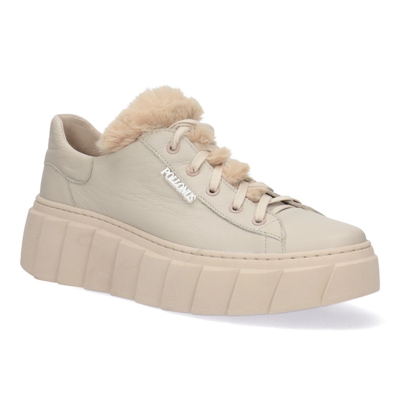 Damen-Lederschuhe Pollonus Vanille Verona 5-1616-001 beige 1