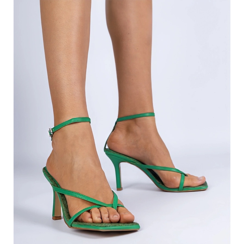 Grüne Sandalen Japanisch auf Szpilka 1