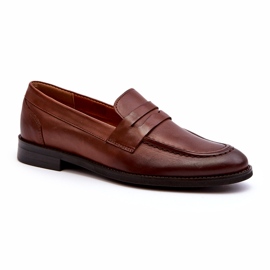 Herren-Leder-Loafer Zazoo 1570/1 Braun 3