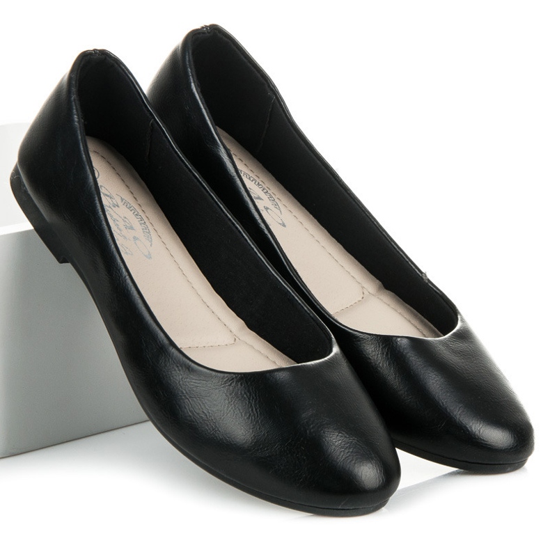 Schwarze Ballerinas für Damen 1