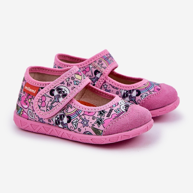 Kinderruhrschuhe in rosa Pandas 1
