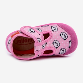 Kinderruhschuhe flexibel mit rosa Pandas Pandas 2