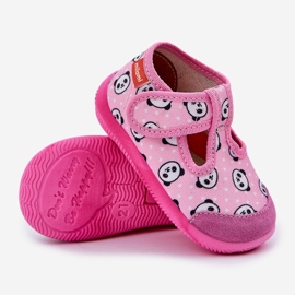 Kinderruhschuhe flexibel mit rosa Pandas Pandas 3