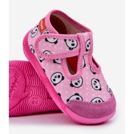 Kinderruhschuhe flexibel mit rosa Pandas Pandas 4