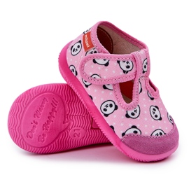 Kinderruhschuhe flexibel mit rosa Pandas Pandas 7