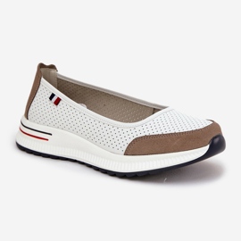 Weiße Leder -Ballerinas 4