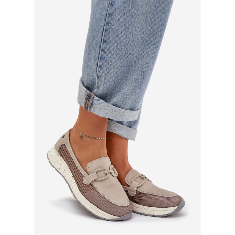 S.Barski Damen -Leder -Laibers D &amp; A TW210 Grau 1