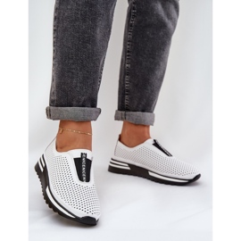 S.Barski Locked Damenschuhe aus natürlichen Leder S. Barski LR51-672 Weiß 2