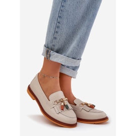 S.Barski Leder elegante Flachhaufen-Laibers S. Barski LR51-768 Beige 1