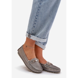 S.Barski Glitzer flache Slipper aus natürlichen Leder-D &amp; A LR51-546 Silber 1