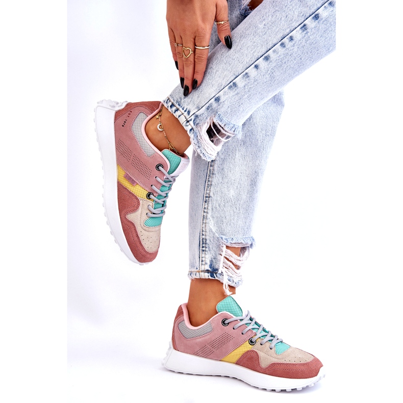 Big Star Sneakers von Damen Pink-Bege rosa 2