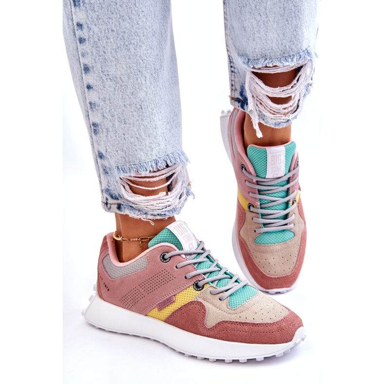 Big Star Sneakers von Damen Pink-Bege rosa 3