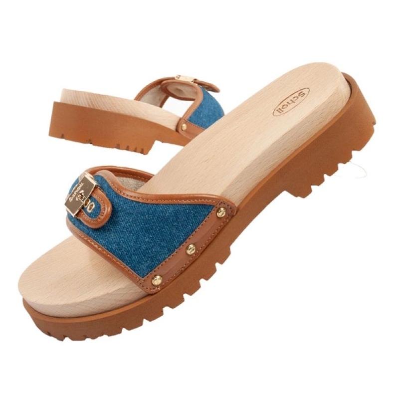 Scholl Pescura ikonische F305492349 Clogs blau 1