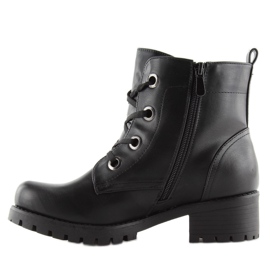 Schwarze Schnürstiefel HQ891 schwarz 1