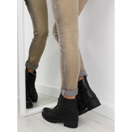 Schwarze Schnürstiefel HQ891 schwarz 2