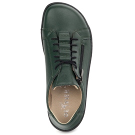 Olivier Minimalistische Schuhe barfuß Leder Frauen 1242 Grün 8