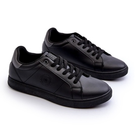 Niedrige Herren-Sneaker aus Öko-Leder Big Star NN174284 Schwarz 2