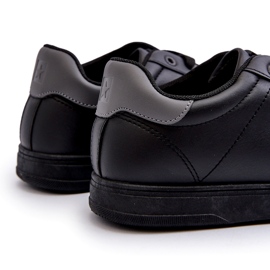 Niedrige Herren-Sneaker aus Öko-Leder Big Star NN174284 Schwarz 3