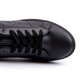 Niedrige Herren-Sneaker aus Öko-Leder Big Star NN174284 Schwarz 1