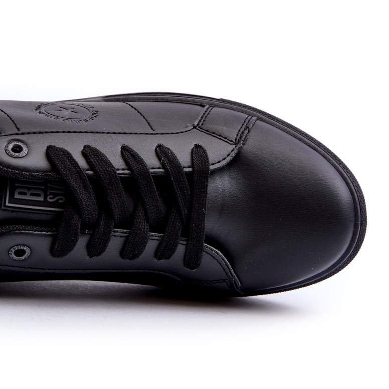 Niedrige Herren-Sneaker aus Öko-Leder Big Star NN174284 Schwarz 1