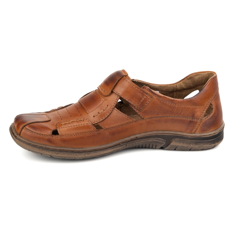 KOMODO Klettverbot es Lederschuhe 937 Brown braun 1