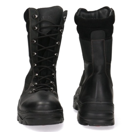 Taktische Leder-Trekking-Myśliwskie Pollonus Black 6-0128-001 Muflon schwarz schwarz 1