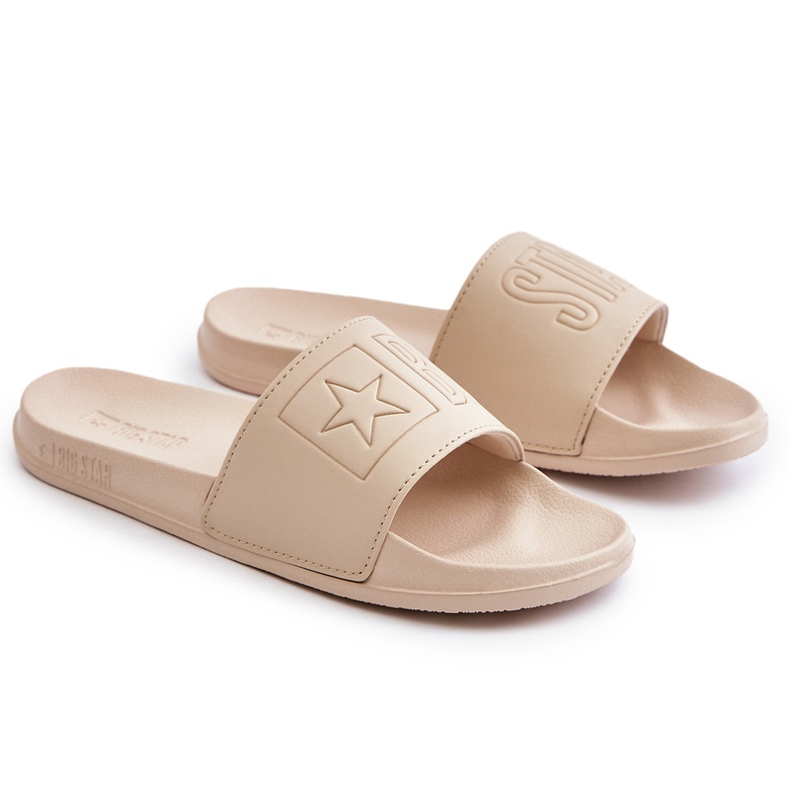 Damen-Flip-Flops aus Schaumstoff Big Star OO274043 Beige 4