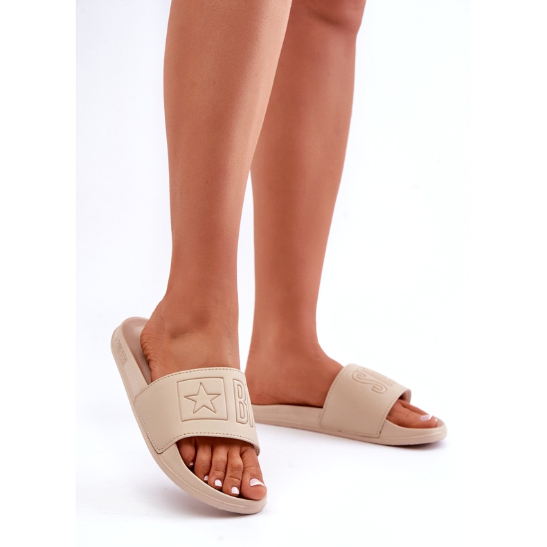Damen-Flip-Flops aus Schaumstoff Big Star OO274043 Beige 2