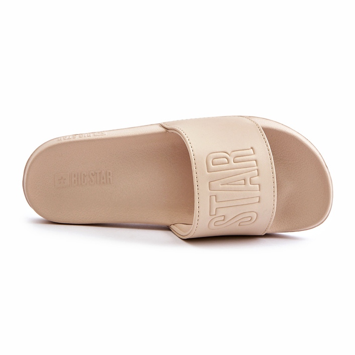 Damen-Flip-Flops aus Schaumstoff Big Star OO274043 Beige 1