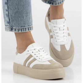 Filippo DP6841/24 Leder -Sneaker weiß 1