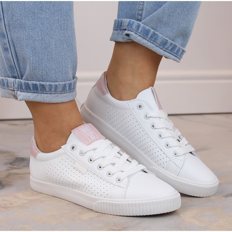 Low-Top-Sneaker aus Öko-Leder, weiß Big Star HH274073 1