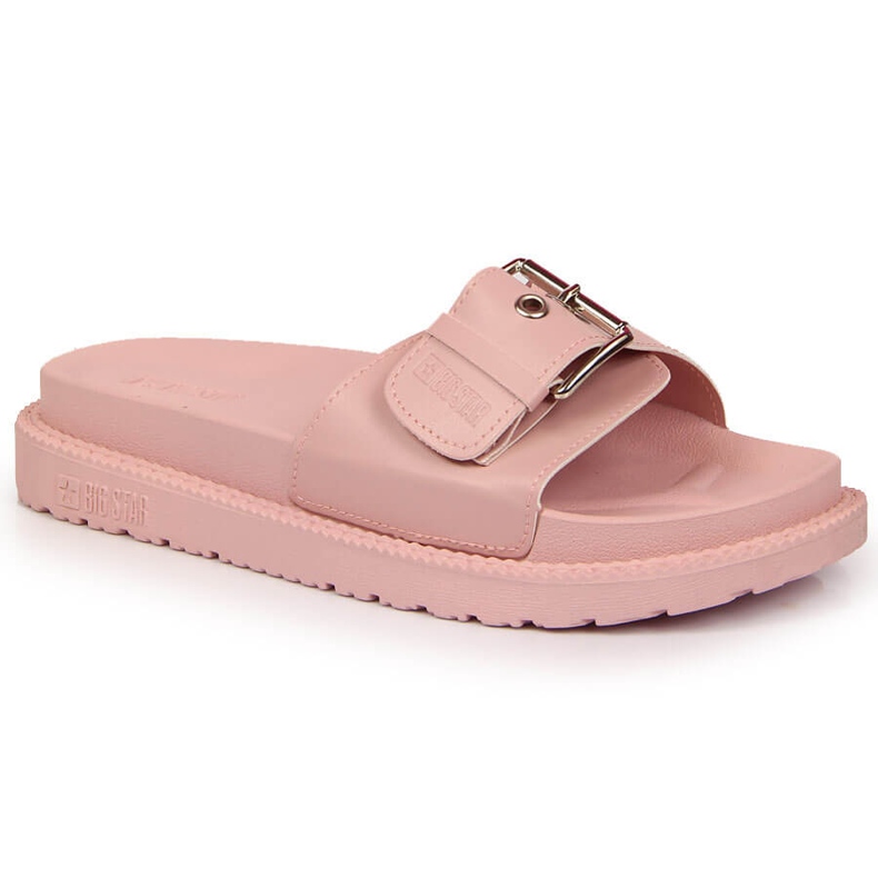 Pink Big Star Hausschuhe auf der Plattform JJ274A308 rosa 2