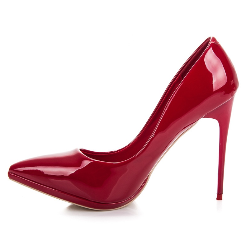 Vinceza Kastanienbraune High Heels rot 1