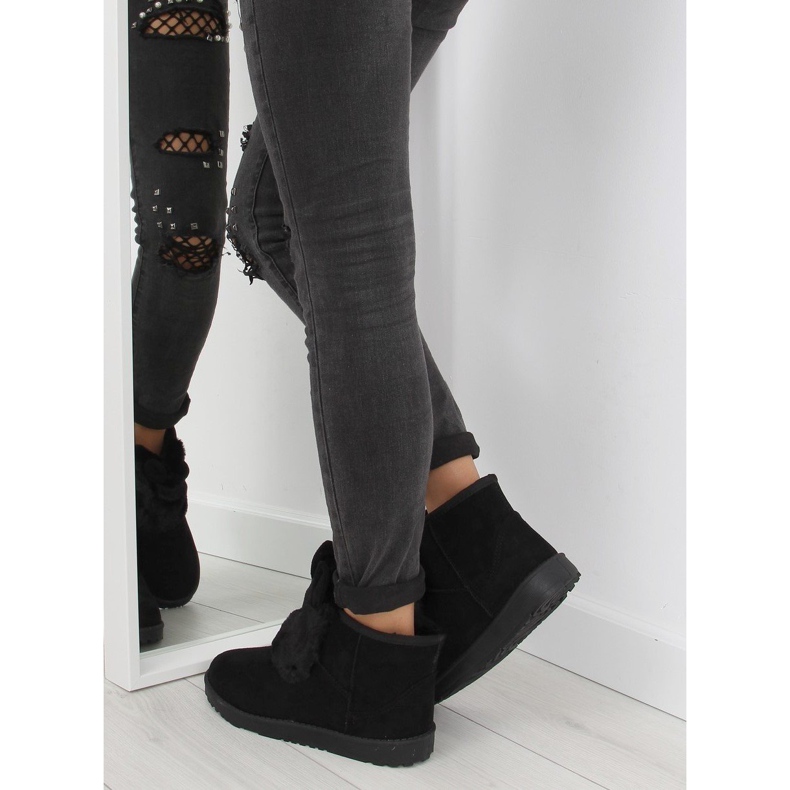 Schwarz emusy mit Ohren B198 schwarz 2