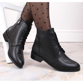 Schwarze Lederstiefel von Dolce Pietro für Damen 2
