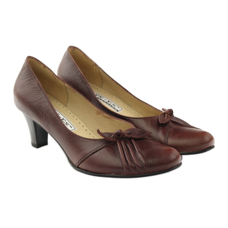 PEES Braune Lederpumps 4