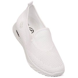Weiße Damen-Slipper-Sportschuhe Vinceza 34602 2