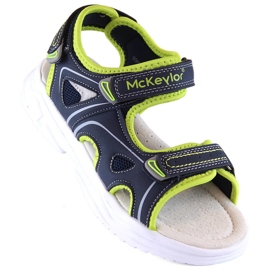 McKeylor 47701 marineblaue und grüne Klettsandalen für Jungen 1