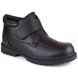 Atletico Isolierte Herrenstiefel mit Klettverschluss, schwarzer Man's Style WS-004 2