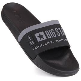 Schwarze Sport-Flip-Flops Big Star LL274732 1