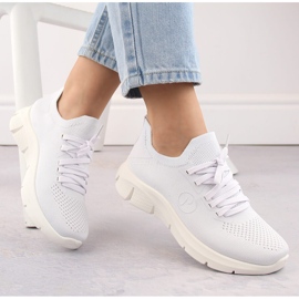 Weiße Damen-Sportschuhe Potocki BK01303 1