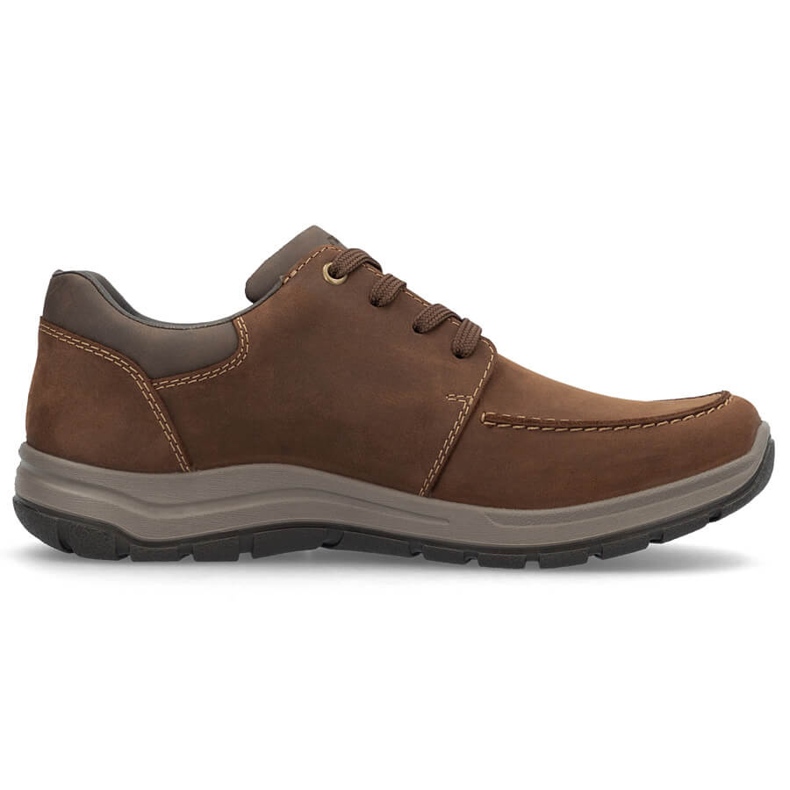 Herren-Freizeitschuhe aus Leder, braun, Rieker 03601-22 2