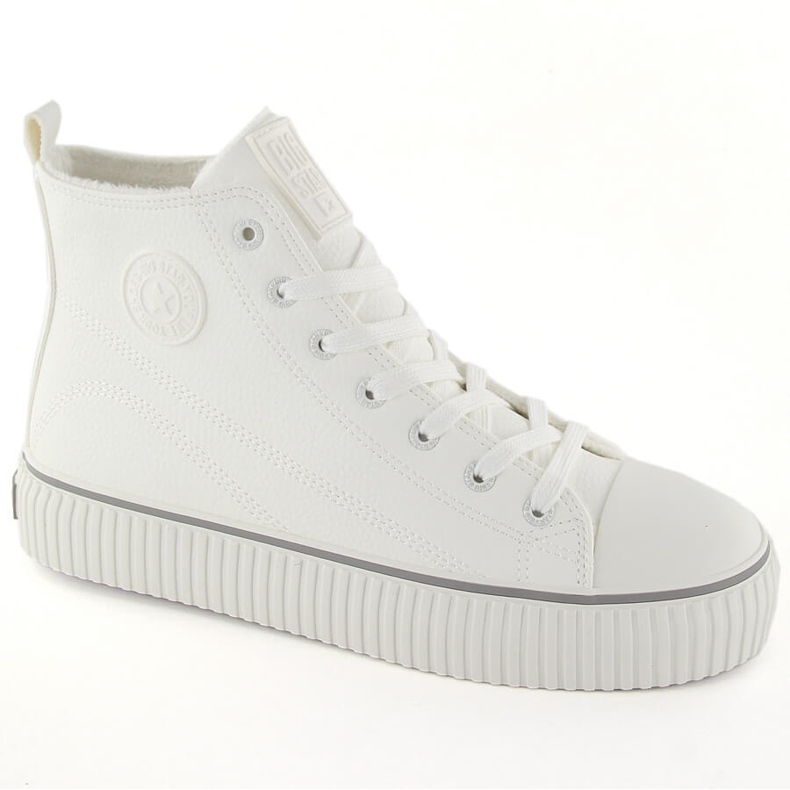 Weiße isolierte High-Top-Sneaker Big Star OO274788 1
